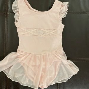 Pretty pink girls dance leotard
